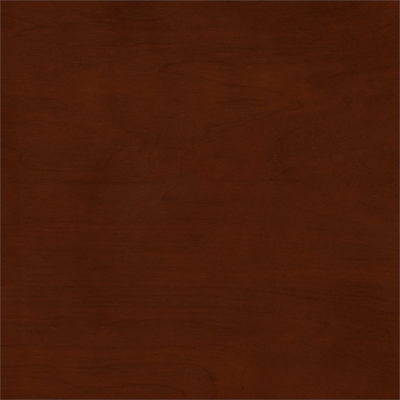 Pemberly Row Modern End Table with Shelf in Mahogany Wood Finish