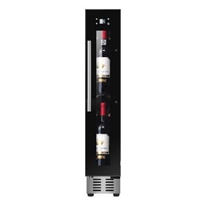 Pemberly Row 9 Bottle Built-in/Freestanding 7 Color LED Lights Wine Refrigerator