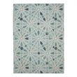 Pemberly Row Indoor Outdoor Machine Baffin Polyester Accent 3'x5' Rug in Green