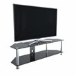 Pemberly Row Steel TV Stand w/ Cable Management for up to 65