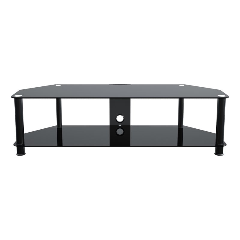 Pemberly Row Steel TV Stand with Cable Management for up to 65