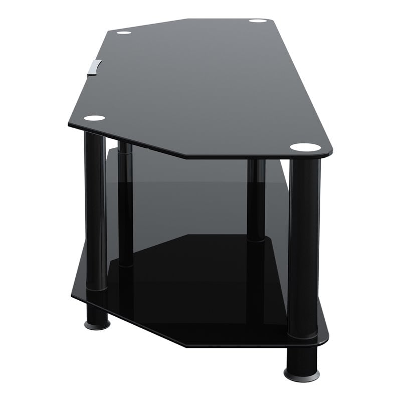 Pemberly Row Steel TV Stand with Cable Management for up to 65