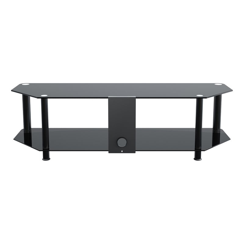 Pemberly Row Steel TV Stand with Cable Management for up to 65