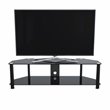 Pemberly Row Steel TV Stand with Cable Management for up to 65