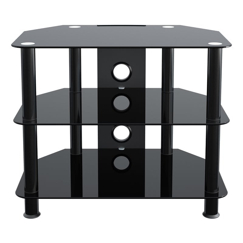 Pemberly Row Steel TV Stand with Cable Management for up to 32