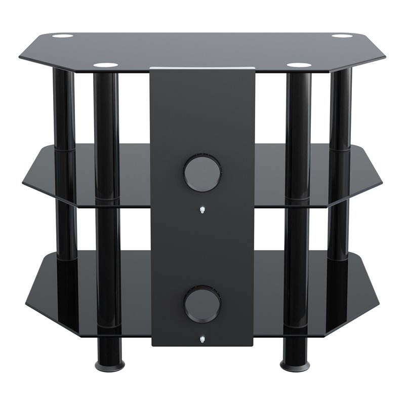 Pemberly Row Steel TV Stand with Cable Management for up to 32