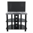 Pemberly Row Steel TV Stand with Cable Management for up to 32