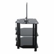 Pemberly Row Steel TV Stand with Cable Management for up to 32