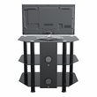 Pemberly Row Steel TV Stand with Cable Management for up to 32