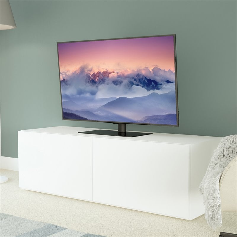 Pemberly Row Table Top Tilt and Turn TV Stand for TVs 37