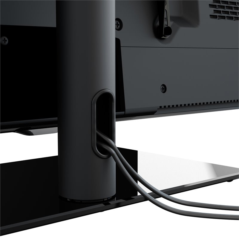 Pemberly Row Table Top Tilt and Turn TV Stand for TVs 37