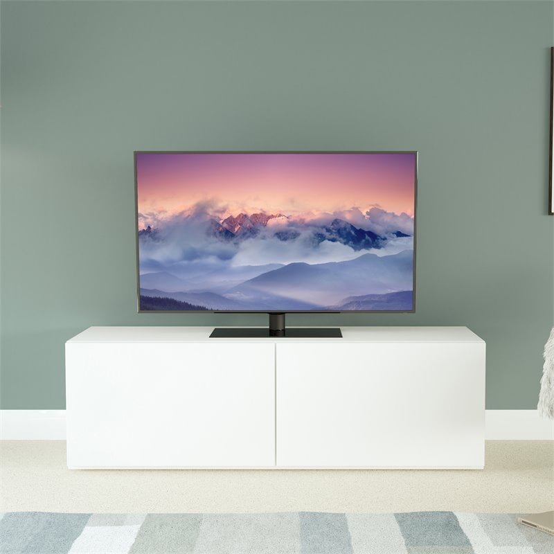 Pemberly Row Table Top Tilt and Turn TV Stand for TVs 37