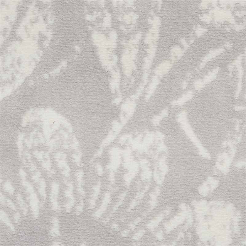 Pemberly Row 8' x 12' Gray Fabric Farmhouse Area Rug (8' x 12')