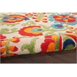 Pemberly Row 8' x 11' Multi-Color Fabric Farmhouse Indoor/Outdoor Area Rug