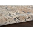 Pemberly Row 10' x 14' Beige Gray Fabric Modern Area Rug (10' x 14')