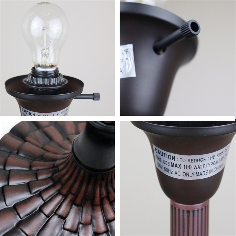 Pemberly Row 1-Light Metal Torchiere Floor Lamp in Dark Bronze