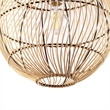 Pemberly Row 1-Light Modern Rattan/Iron Pendant Light in Natural