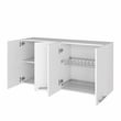 Pemberly Row Modern Wall Cabinet Four Doors Engineered Wood White