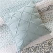 Pemberly Row 6 Piece Cotton Percale Quilt Set with Throw Pillows in Blue
