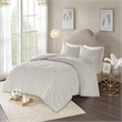 Pemberly Row 3 Piece Tufted Cotton Chenille Medallion Duvet Cover Set