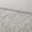 Pemberly Row 3 Piece Tufted Cotton Chenille Medallion Duvet Cover Set