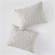 Pemberly Row 3 Piece Tufted Cotton Chenille Medallion Duvet Cover Set