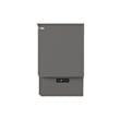 Pemberly Row Full Wood Murphy Bed Chest w/ Mattress & Built-in Charger - Gray