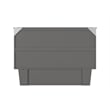Pemberly Row Full Wood Murphy Bed Chest w/ Mattress & Built-in Charger - Gray