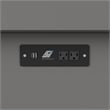 Pemberly Row Full Wood Murphy Bed Chest w/ Mattress & Built-in Charger - Gray