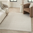 Pemberly Row Modern 8' x 10' Ivory Beige Farmhouse Indoor Rug