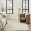 Pemberly Row Modern 8' x 10' Ivory Beige Farmhouse Indoor Rug