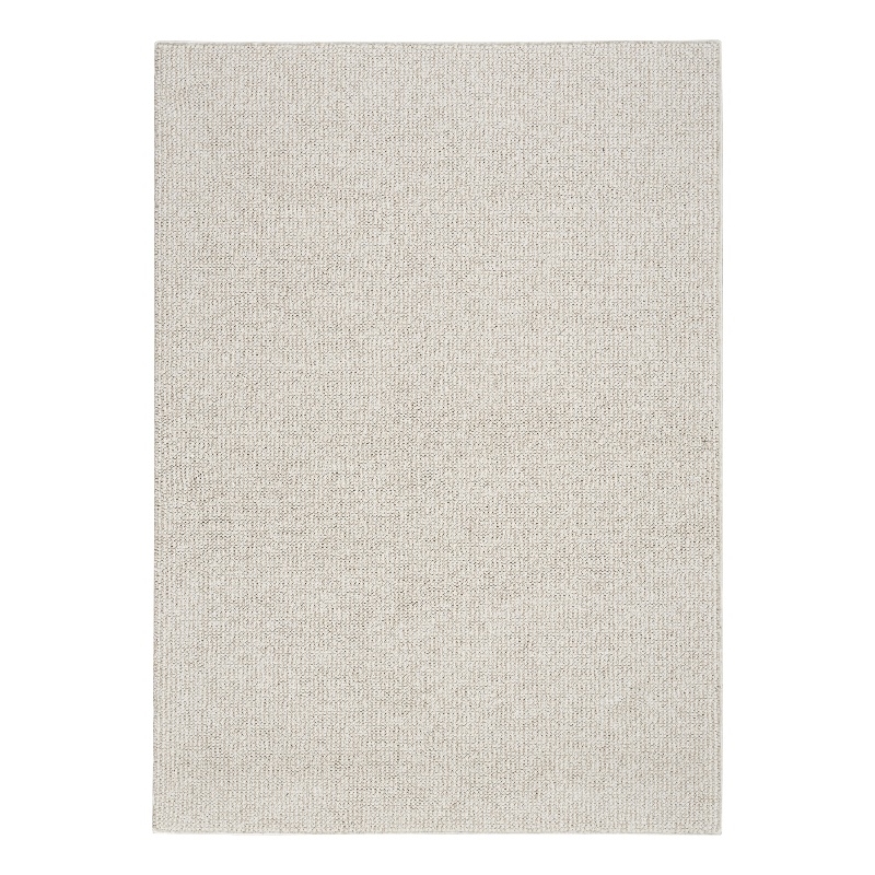 Pemberly Row Modern 8' x 10' Ivory Beige Farmhouse Indoor Rug