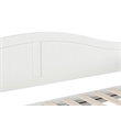 Pemberly Row Mid-Century Solid Wood Twin Daybed with Trundle in White