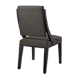 Pemberly Row Solid Wood and Fabric Dining Chairs in Gray (Set of 2)