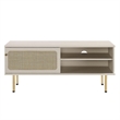 Pemberly Row Rattan and Particleboard TV Stand for TVs up to 47