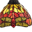 Pemberly Row Dragonfly 1-Light Glass Wall Sconce in Dark Bronze