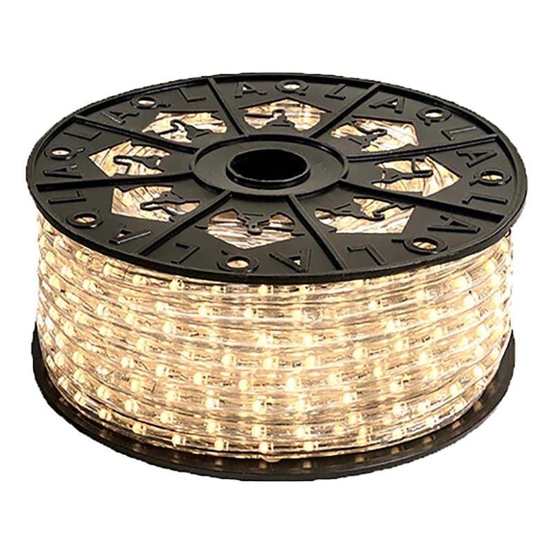 Pemberly Row Premium Plastic LED Rope Light Kit with Waterproof in Warm White