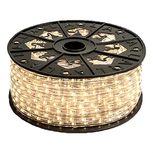 Pemberly Row Premium Plastic LED Rope Light Kit with Waterproof in Warm White