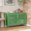 Pemberly Row Modern 2-Door Metal Storage Locker in Kelly Green