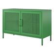 Pemberly Row Modern 2-Door Metal Storage Locker in Kelly Green