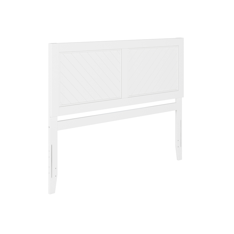 Pemberly Row Canyon Queen Wood Headboard in White