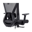 Pemberly Row Mesh Fabric Office Chair with Headrest & Lumbar Support in Black