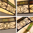 Pemberly Row 1-Light Glass Mini Pendant Ceiling Fixture in Multi-Color