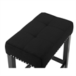 Pemberly Row Modern 4-Piece Faux Marble & Wood Bar Set in Black