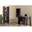 Pemberly Row Modern 5-Shelf Narrow Bookcase & Bookshelf in Natural Walnut