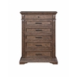 Pemberly Row 4-Piece Wood King Bedroom Set with Chest in Walnut
