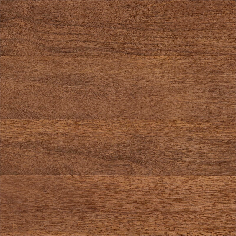 Pemberly Row Modern Wood Coffee Table with Adjustable Foot Pads in Walnut