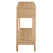 Pemberly Row Contemporary Wood Entryway Console Table in Oak