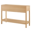Pemberly Row Contemporary Wood Entryway Console Table in Oak