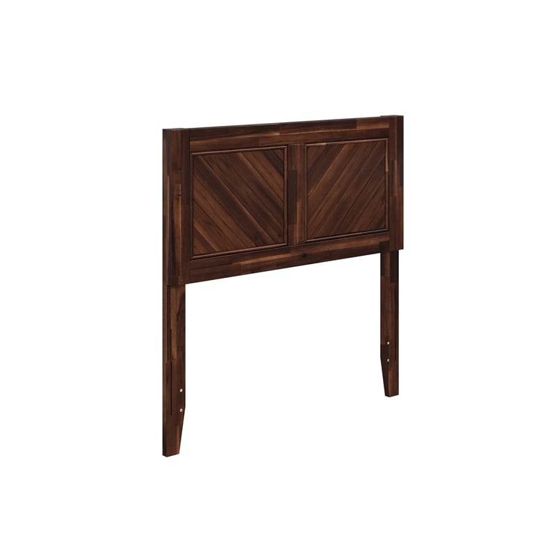 Pemberly Row Canyon Twin Wood Headboard in Barnwood